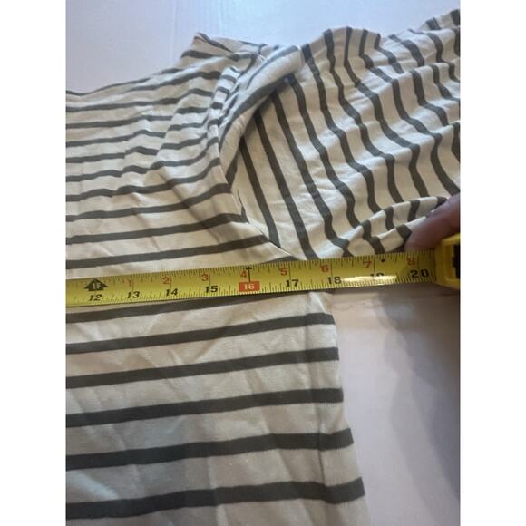 Free People Charlie Mini Dress Striped Seaweed Khaki Oversized Size Small NWT - Picture 13 of 15